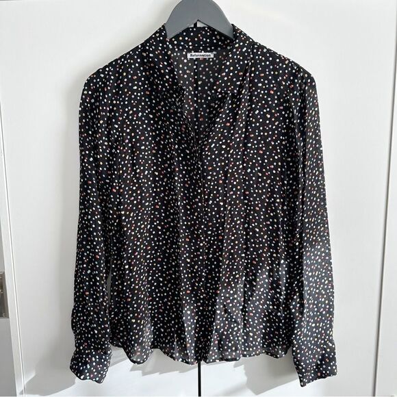 Reformation Violet Top in Confetti - Picture 2 of 7